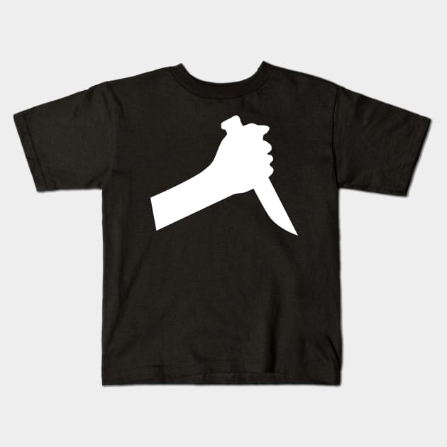 hand knife murderer Kids T-Shirt by BK55